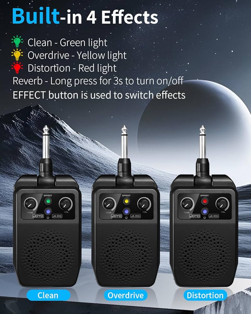 Amazon.com: JOYO Mini Guitar Amp 5W Portable - Rechargeable